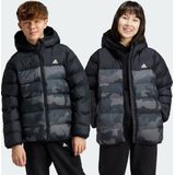 adidas Sportswear Synthetisch Donsjack met Print Kinderen Zwart