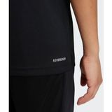 adidas - J TR-ES T - T-shirt - Zwart - AEROREADY - Voor Lopen