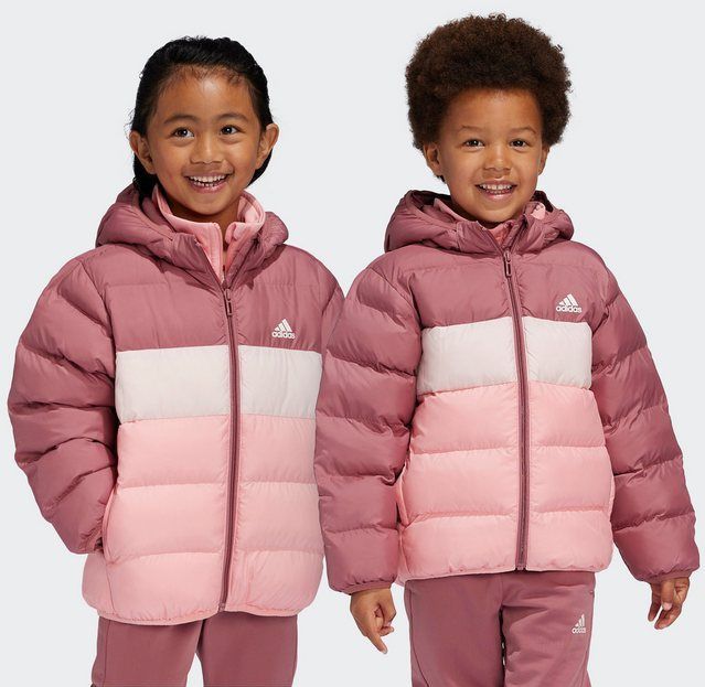 adidas - Donsjack - Kinderen - Zwart - Synthetic - 100% Gerecycled Materiaal