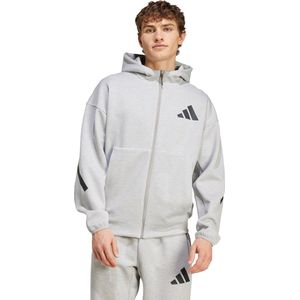 Adidas - New Z.n.e Sweatshirt - Zwart - Drielaagse Stof - Volledige Rits