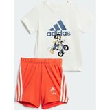 adidas Sportswear Disney Mickey Mouse T-shirt Setje - Kinderen - Wit- 74