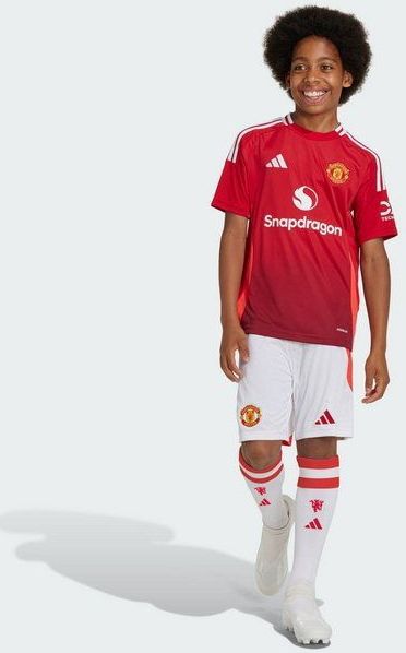 adidas - Manchester United - Korte Broek - Wit - 100% Gerecycled Polyester