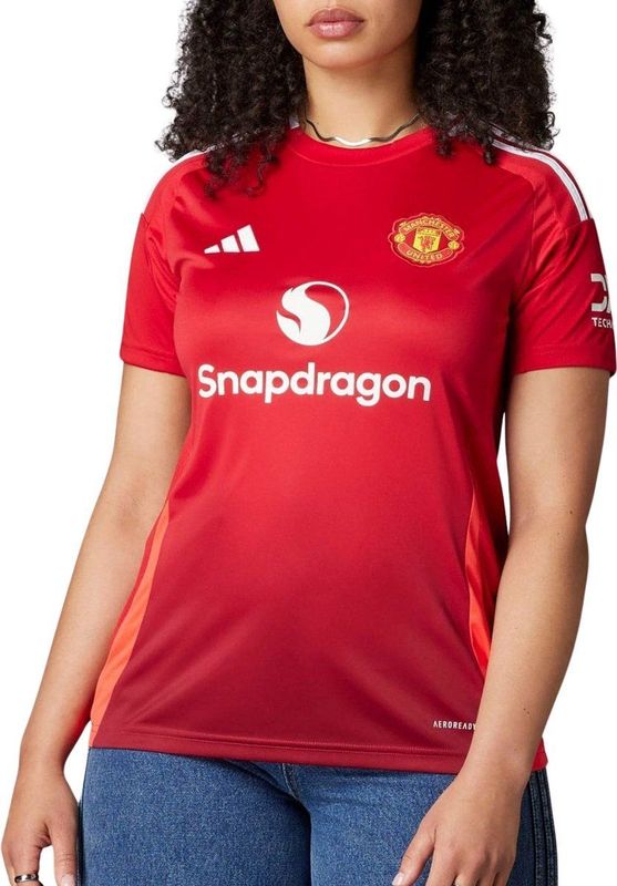 Adidas - Manchester United 24/25 Home - Dames Trui - Rood - Poly Mesh