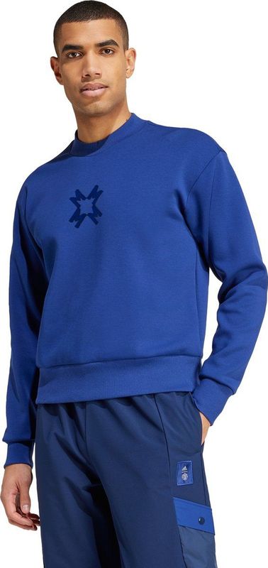 Manchester United - Seasonal Doubleknit Crew - Sweatshirt - Zwart - Katoen/Polyester