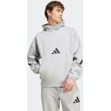 adidas - Z.N.E. Hoodie - Grijs - Katoen - Comfortabel en Warm
