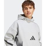 adidas - Z.N.E. Hoodie - Grijs - Katoen - Comfortabel en Warm