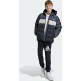 Outdoor - Gewatteerde Korte Jas - Color-Blocking - Gerecycled Materiaal - Met Capuchon