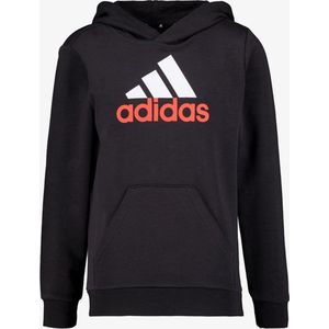 adidas - Essentials Big Logo Hoodie - Kids - Zwart Wit Rood - Fleece