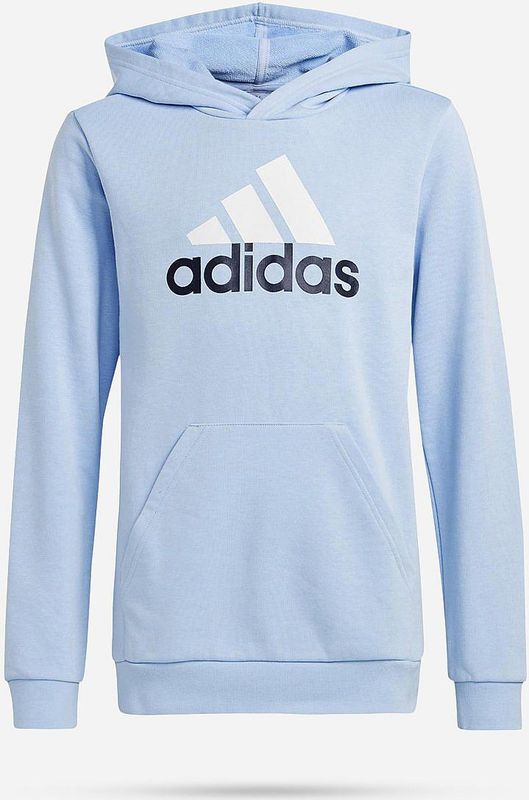 Adidas Essentials Two Colored Big Logo Cotton Hoodie Blauw Jongen