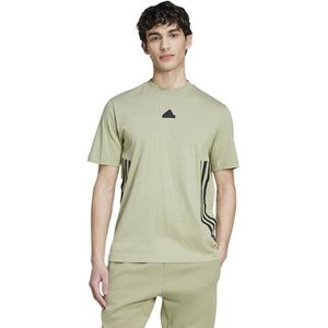 Adidas Future Icons 3-Stripes Casual T-shirt Heren Groen