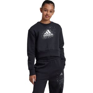 adidas Sportswear Glam Sweatshirt Kids - Kinderen - Zwart