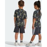 adidas Sportswear LK DY MM T SET - Kinderen - Grijs- 122