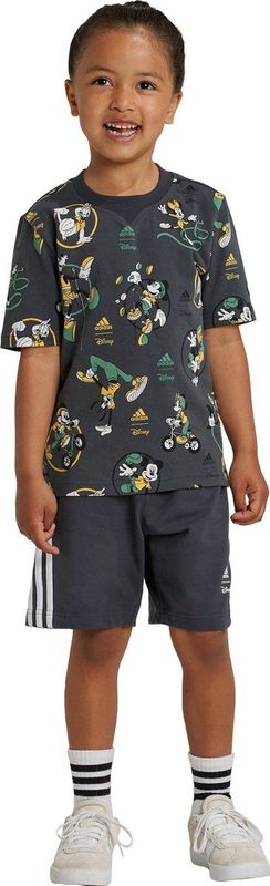 adidas Sportswear LK DY MM T SET - Kinderen - Grijs- 122