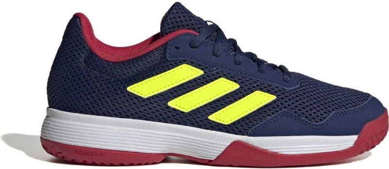 adidas Uniseks-Kind Gamespec Tennis Schoenen - Donkerblauw/Lucid Lemon/Wit