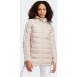 Adidas - Essentials 3 Stripes - Light Down Parka - Zwart - 80% Eendendons, 20% Veren, Gerecycled Polyester