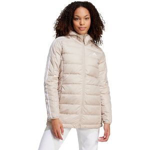 Adidas - Essentials 3 Stripes - Light Down Parka - Zwart - 80% Eendendons, 20% Veren, Gerecycled Polyester