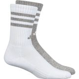 adidas 3-Stripes Sokken - Zwart - Mix van Gerecycled Katoen en Polyester - Twee Paar
