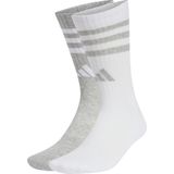 adidas 3-Stripes Sokken - Zwart - Mix van Gerecycled Katoen en Polyester - Twee Paar