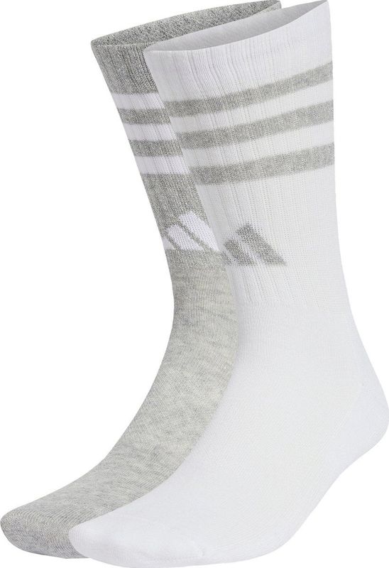 adidas 3-Stripes Sokken - Zwart - Mix van Gerecycled Katoen en Polyester - Twee Paar