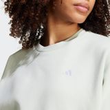 Adidas Essentials Small Logo Feel Cozy Sweatshirt Wit Vrouw
