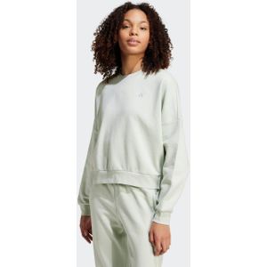 Adidas Essentials Small Logo Feel Cozy Sweatshirt Wit Vrouw