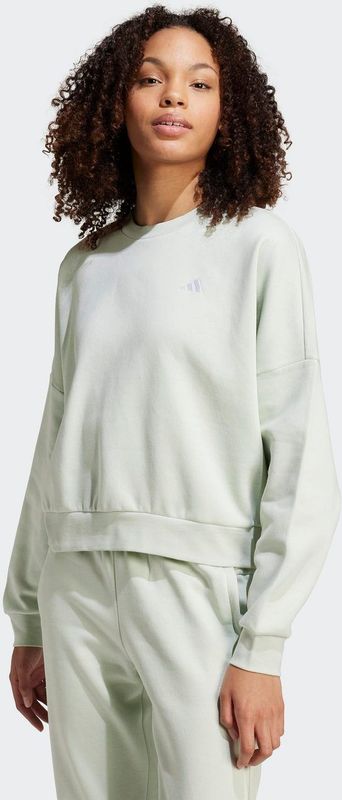 Adidas Essentials Small Logo Feel Cozy Sweatshirt Wit Vrouw