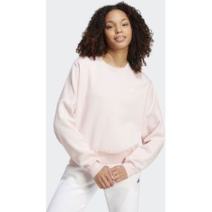 Adidas Essentials Small Logo Feel Cozy Sweatshirt Wit Vrouw