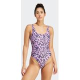 Adidas - Essentials Animal Print U Back - Badpak - Paars