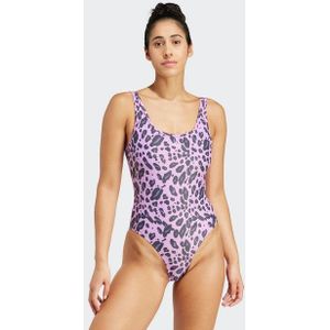 Adidas - Essentials Animal Print U Back - Badpak - Paars