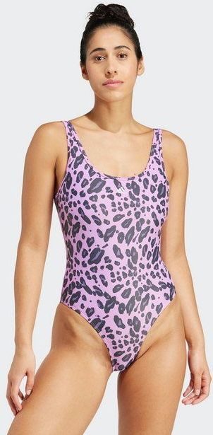 Adidas - Essentials Animal Print U Back - Badpak - Paars