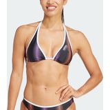 Adidas - Tiro - Halterbikini - Paars - 77% Gerecycled Polyester, Chloorbestendig
