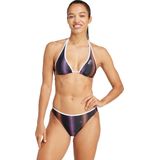 Adidas - Tiro - Halterbikini - Paars - 77% Gerecycled Polyester, Chloorbestendig