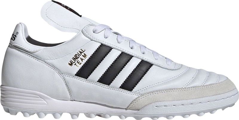 Adidas - Mundial Team - Voetbalschoen - Zwart - Leer - Noppenzool