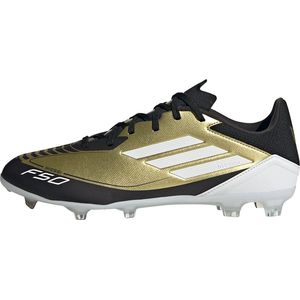 adidas F50 LEAGUE MESSI Voetbalschoenen Firm Ground - Gold Metallic/Cloud White/Core Black