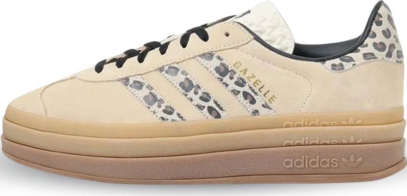 Adidas Gazelle bold cream black leopard