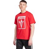 Adidas Trefoil Herren T-Shirts - Rot - Größe: S - Baumwoll-Jersey - Foot Locker