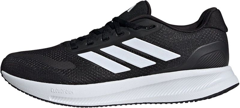 adidas - Runfalcon 5 - Hardloopschoenen - Core Black / Cloud White - Bovenmateriaal van Mesh - OrthoLite Inlegzool
