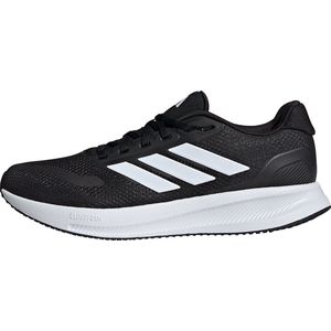 adidas Heren Runfalcon 5 Wide Running Shoes, Core Black/Cloud White/Core Black, 45 1/3 EU