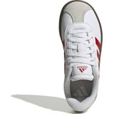 adidas - VL Court 3.0 - Schoenen - Ftwr Wit/Better Scarlet/Grey One - Suède/Textiel