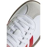 adidas - VL Court 3.0 - Schoenen - Ftwr Wit/Better Scarlet/Grey One - Suède/Textiel