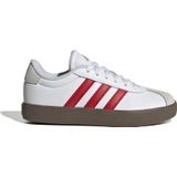 adidas - VL Court 3.0 - Schoenen - Ftwr Wit/Better Scarlet/Grey One - Suède/Textiel