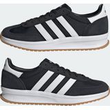 adidas - Run 70s 2.0 - Sneakers - Zwart Wit - Bovenwerk van Textiel - Cloudfoam-middenzool