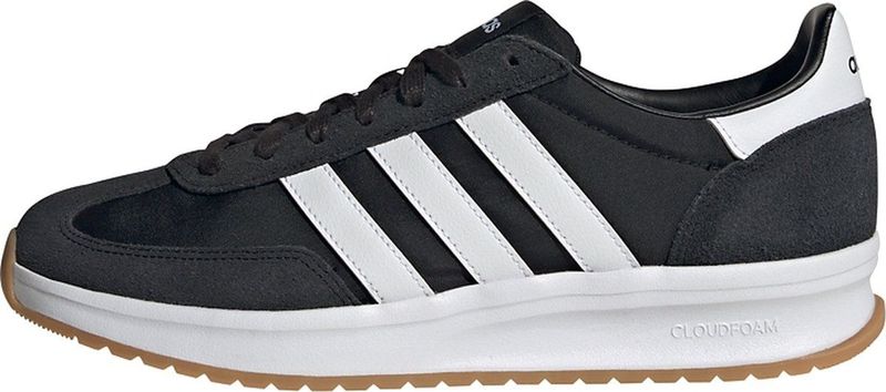adidas - Run 70s 2.0 - Sneakers - Zwart Wit - Bovenwerk van Textiel - Cloudfoam-middenzool