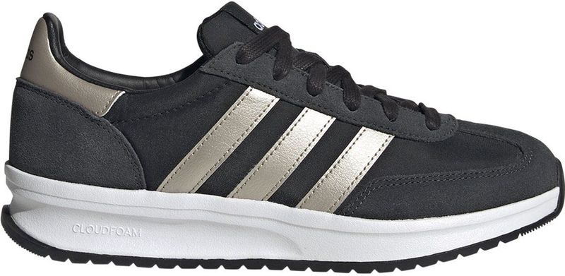 adidas - Sneakers - Leren Bovenwerk - Zwart - Cloudfoam Demping
