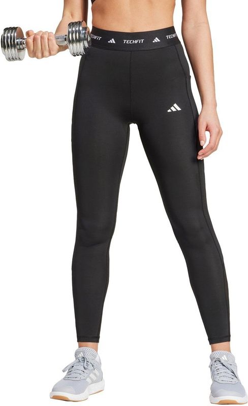 Adidas - Techfit Stash Pocket - Sportbroek - Zwart - 73% Gerecycled Polyester