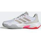 adidas dames Courtjam Control 3 Tennis Shoes, Cloud White/Silver Metallic/Lucid Pink, 37 1/3 EU