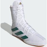 Adidas - Box Hog 4 - Boksschoenen - Wit / Groen - Lichtgewicht Design