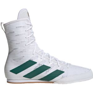 Adidas - Box Hog 4 - Boksschoenen - Wit / Groen - Lichtgewicht Design