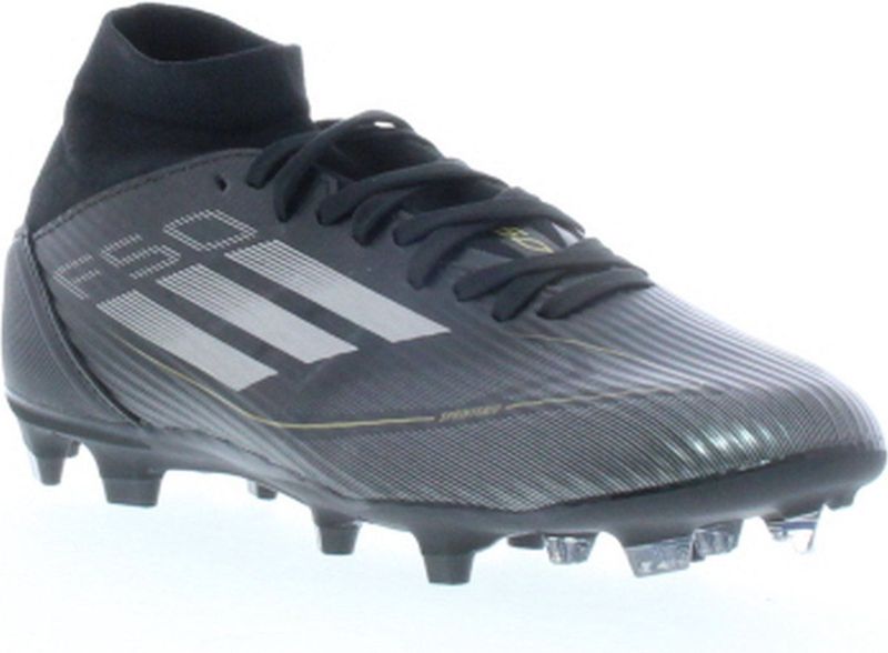 Adidas - F50 League Mid FG/MG - Voetbalschoenen - Zwart - Gerecycled Materiaal
