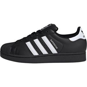 adidas - Superstar II J - Basketbalschoenen - Zwart - Leer
